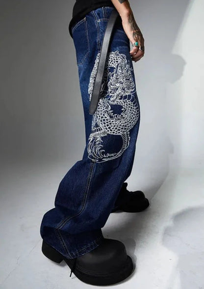 YUNIK 'Dragon' Denim Pants