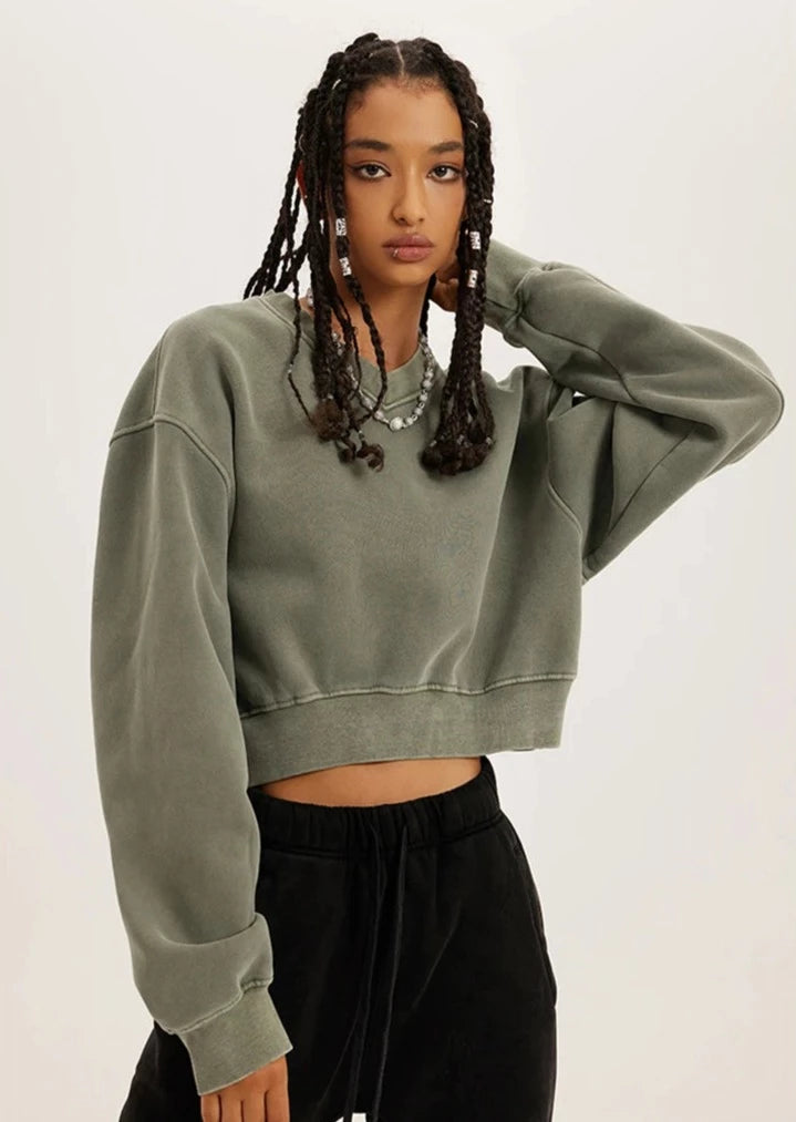 YUNIK 'Layer' Cropped Sweater