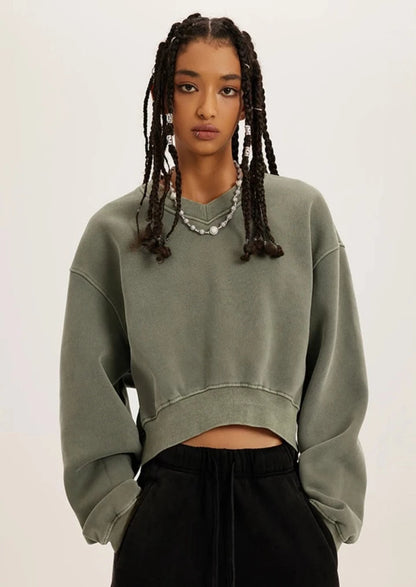 YUNIK 'Layer' Cropped Sweater