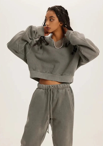 YUNIK 'Layer' Cropped Sweater