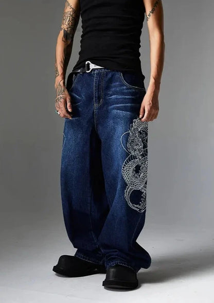 YUNIK 'Dragon' Denim Pants